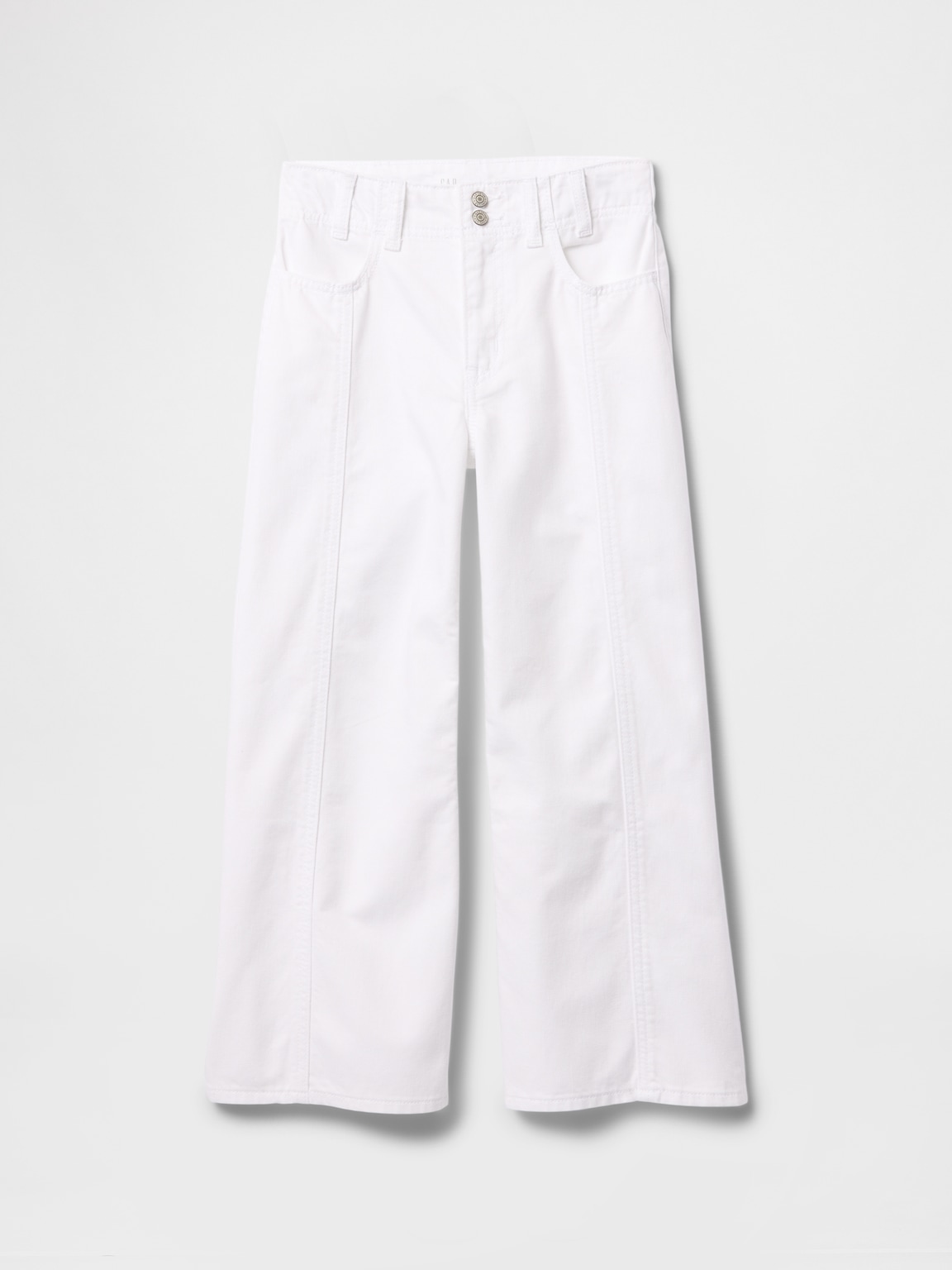 Kids High Rise Stride Wide-Leg Ankle Jeans