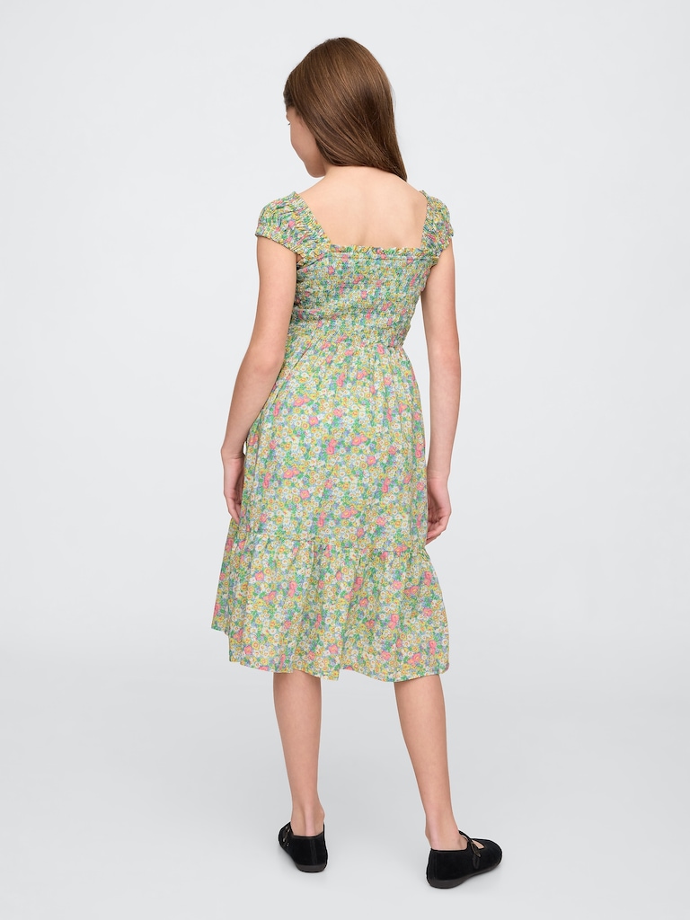Kids Cap-Sleeve Midi Dress