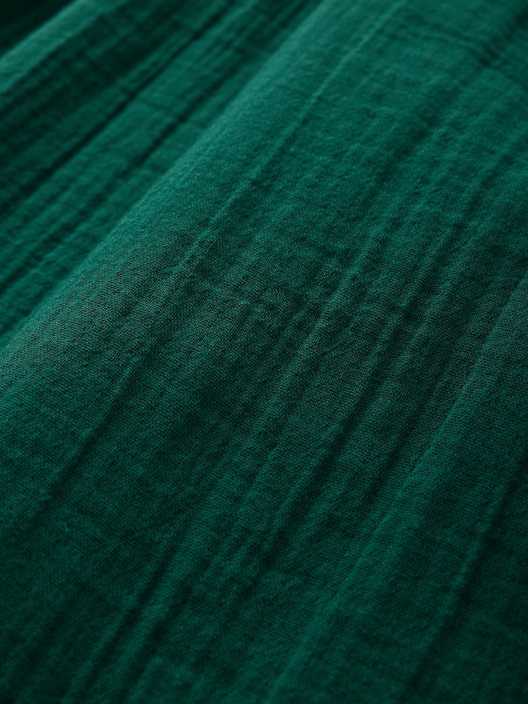 Cotton Gauze Easy Barrel Pants