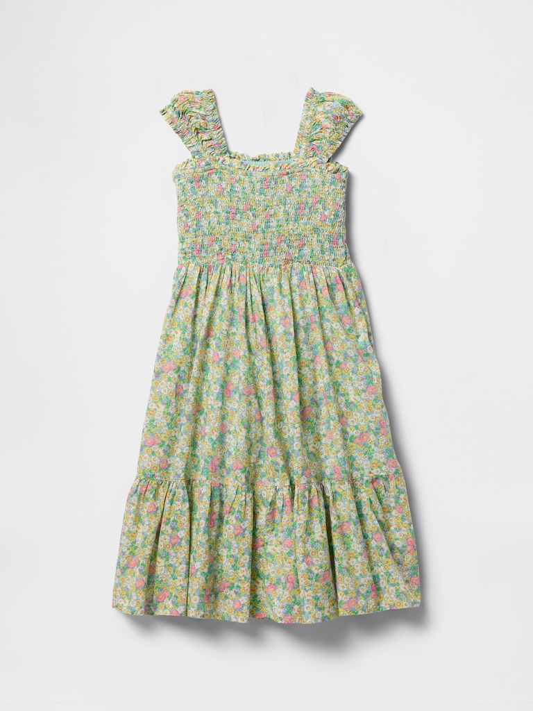 Kids Cap-Sleeve Midi Dress