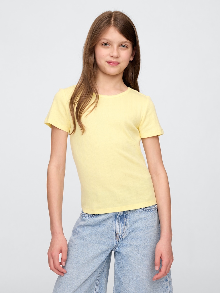 Kids Pointelle T-Shirt
