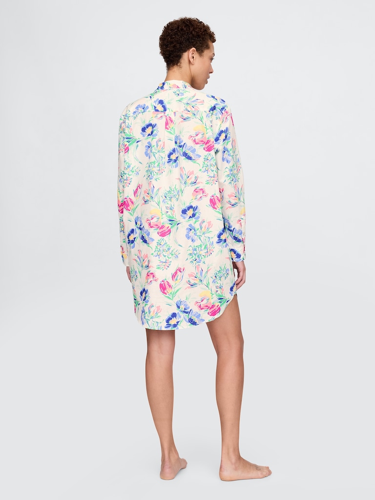 Poplin PJ Shirtdress