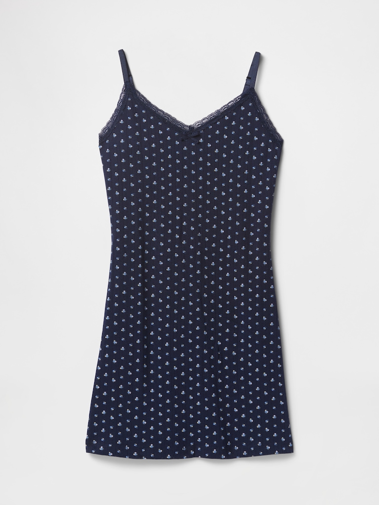 Pointelle PJ Slip Dress
