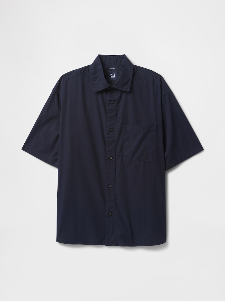 Organic Cotton Oversized Poplin Shirt