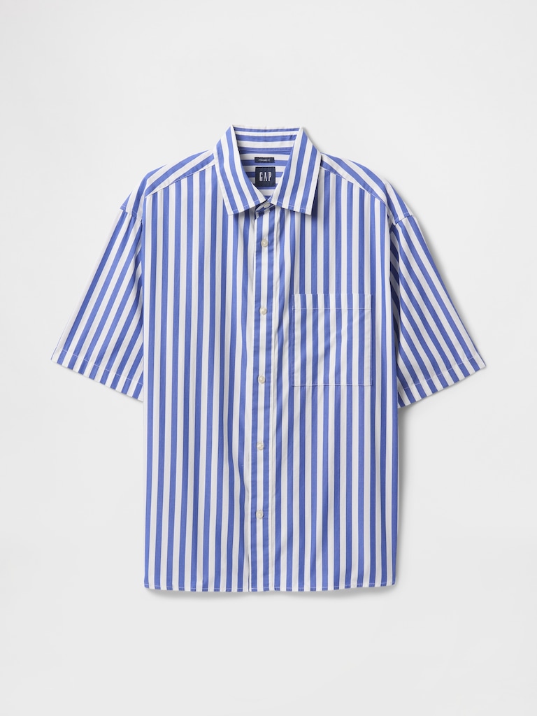 Organic Cotton Oversized Poplin Shirt