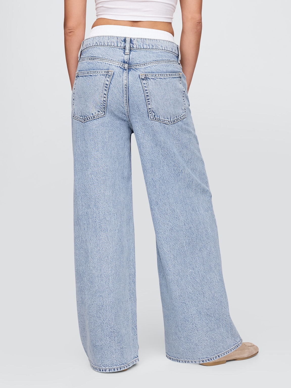 Mid Rise UltraSoft Boxer Baggy Jeans
