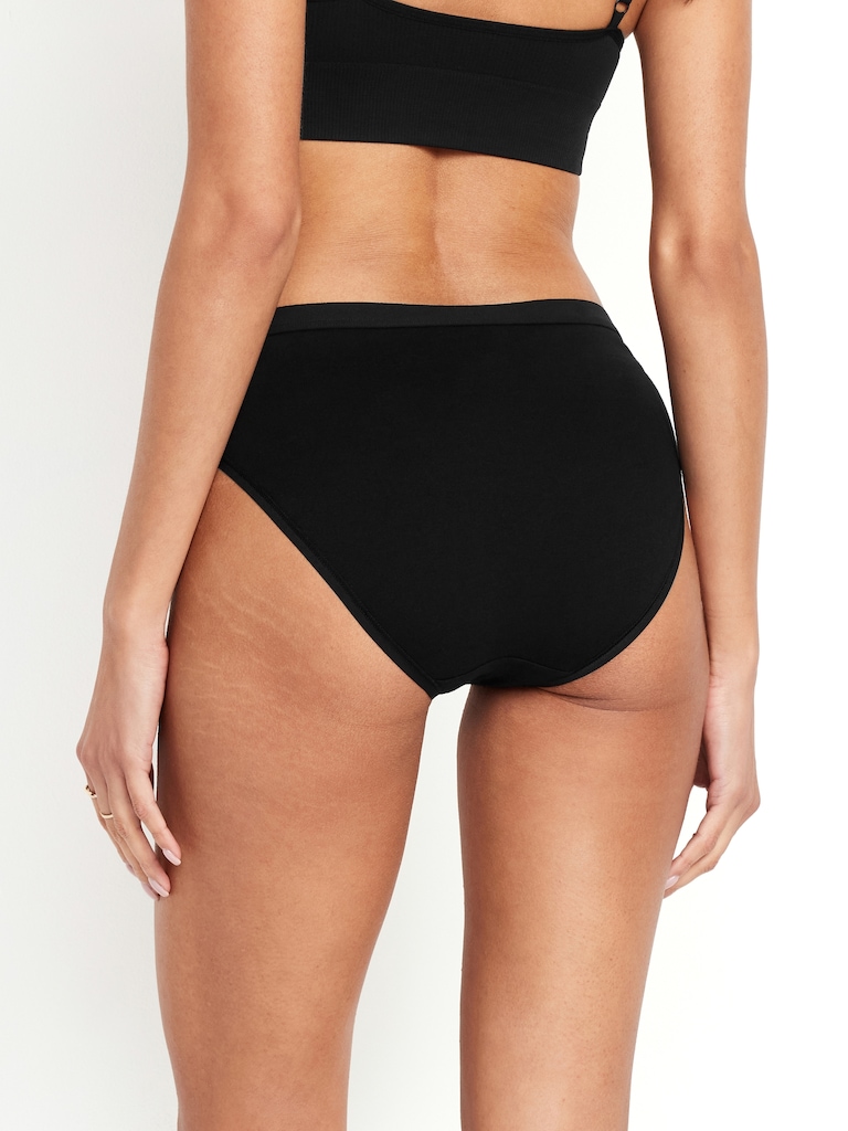High-Waisted Everyday Cotton Underwear 6-Pack