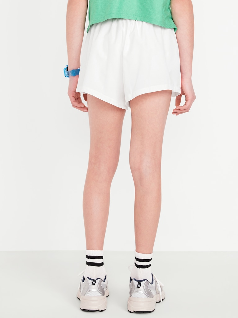 High-Waisted StretchTech Performance Shorts for Girls