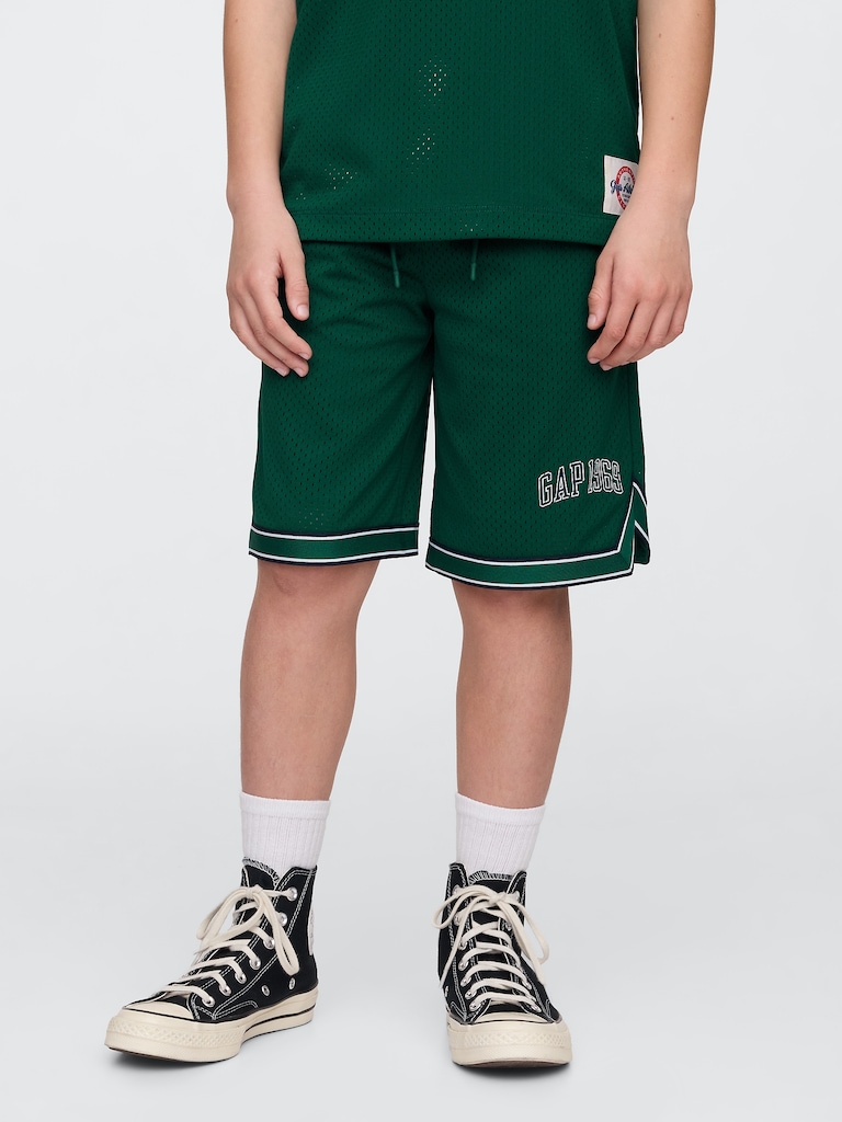Kids GapFit 8.5" Mesh Pull-On Shorts