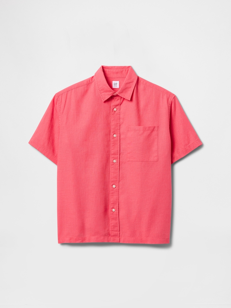 Kids Linen-Cotton Relaxed Shirt