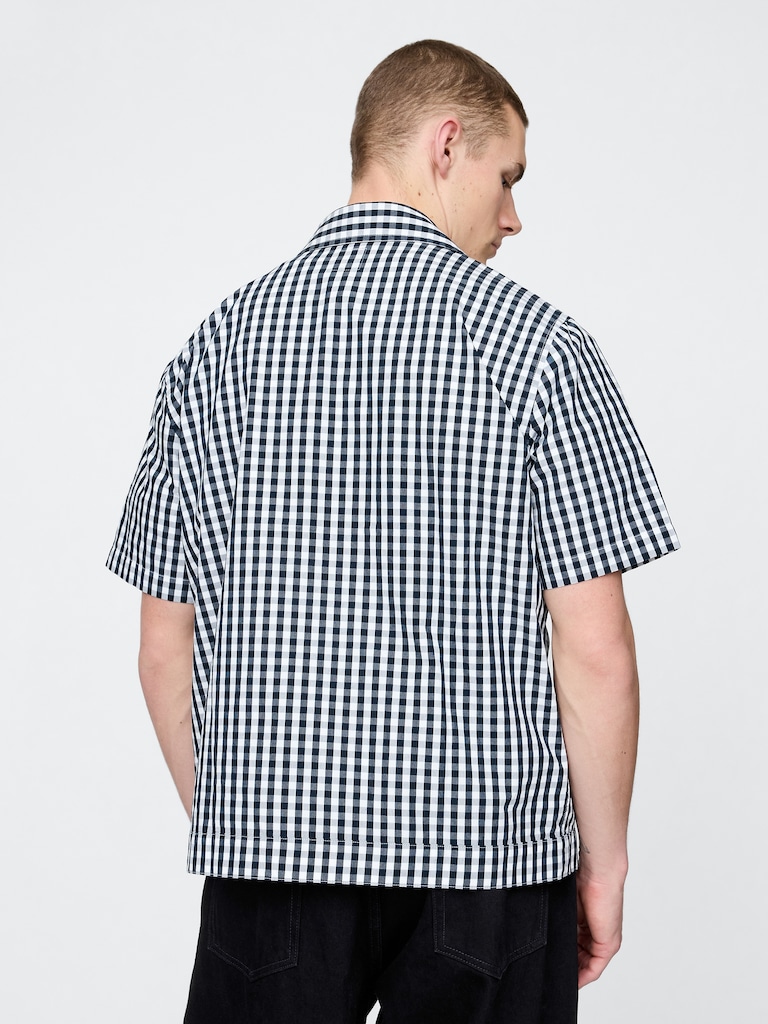 Poplin Full-Zip Pocket Shirt