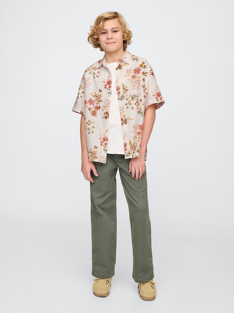 Kids Organic Cotton Poplin Shirt