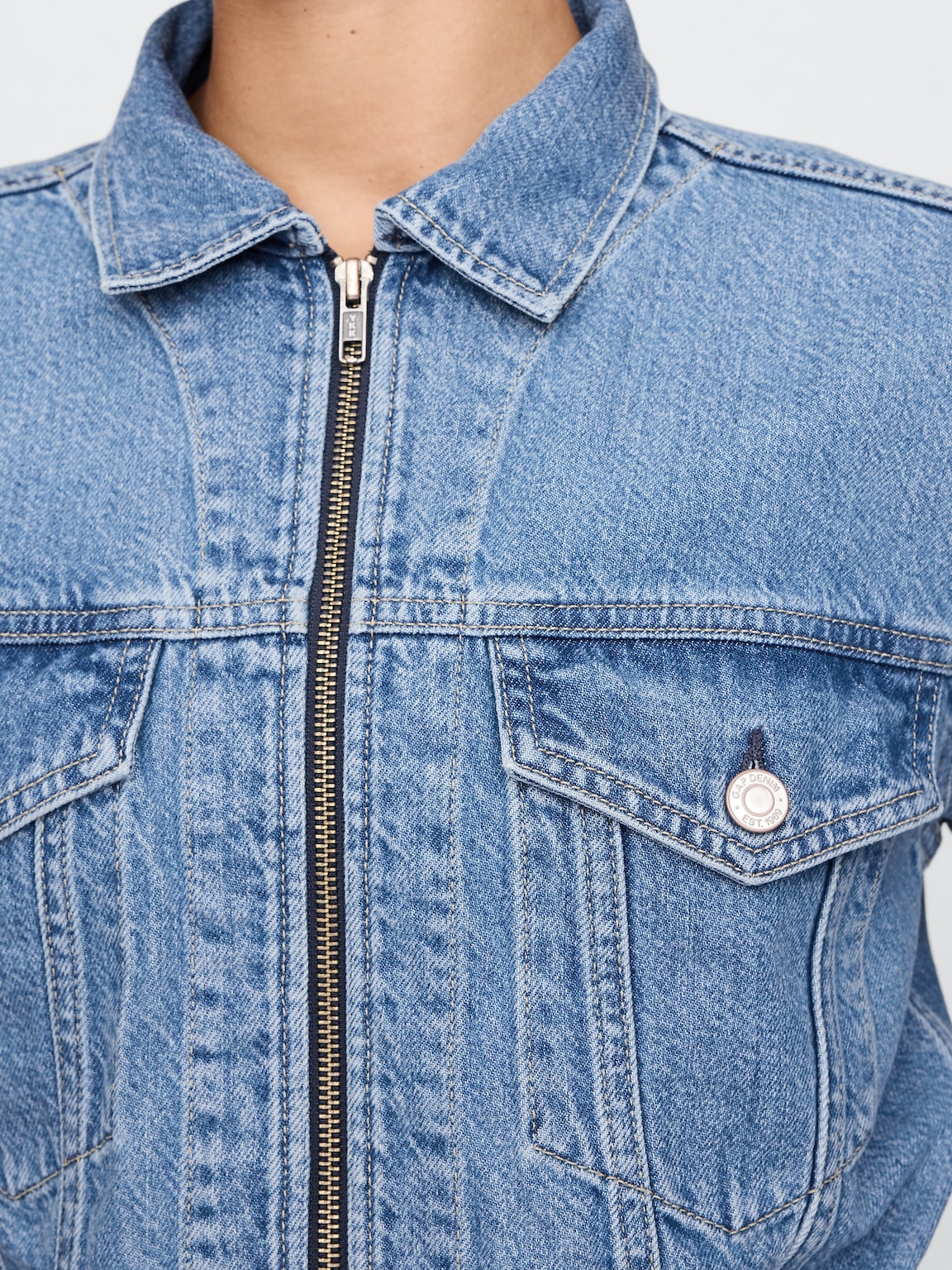 UltraSoft Icon Denim Crop Jacket