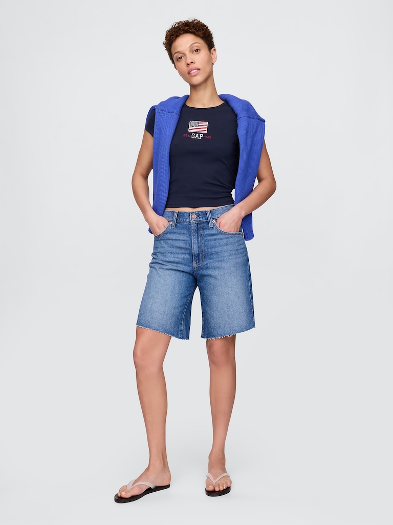 Crop Graphic T-Shirt