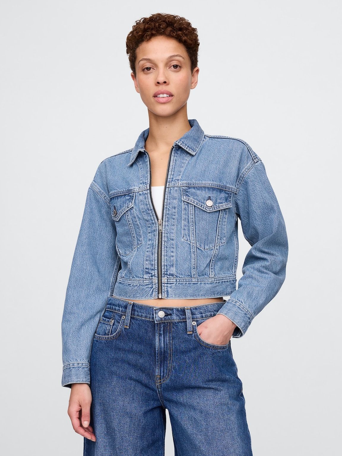 UltraSoft Icon Denim Crop Jacket
