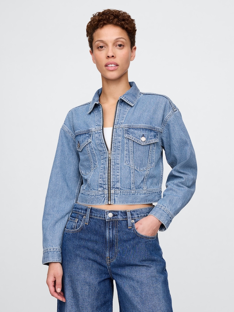 UltraSoft Icon Denim Crop Jacket