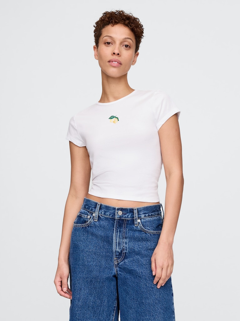 Crop Graphic T-Shirt