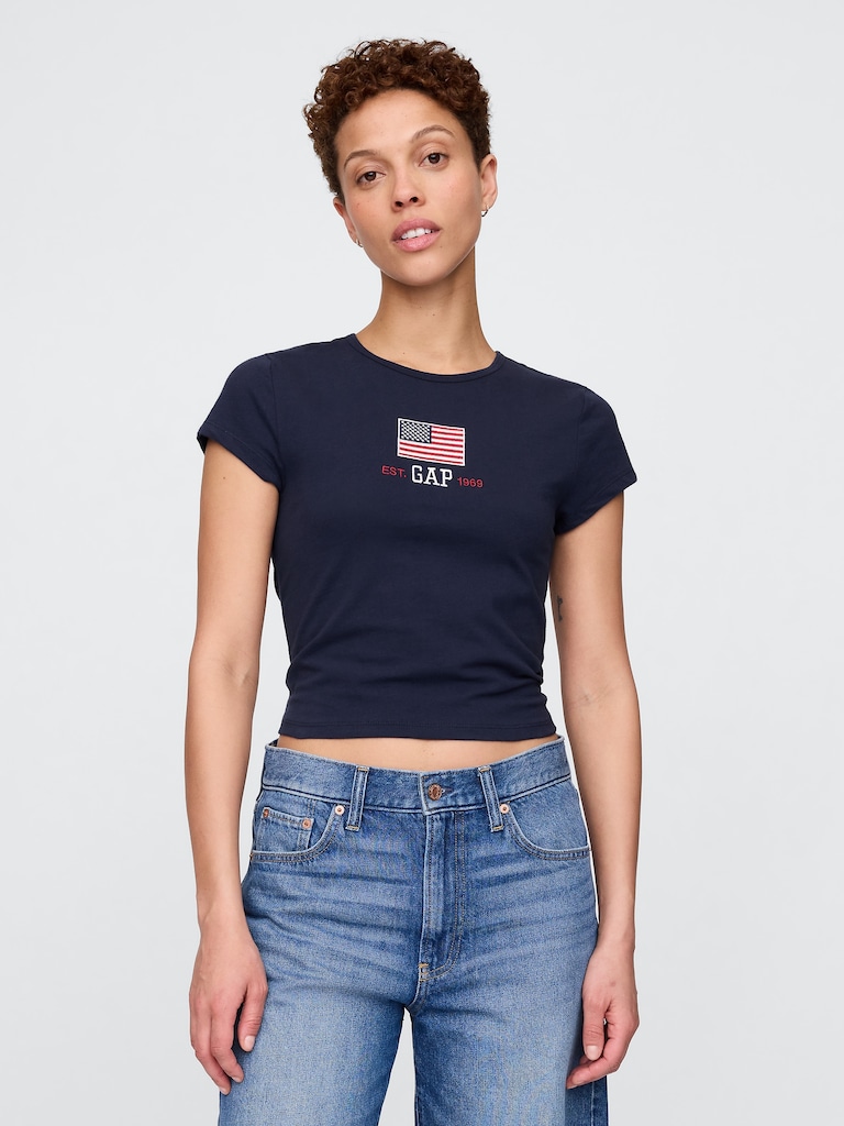 Crop Graphic T-Shirt