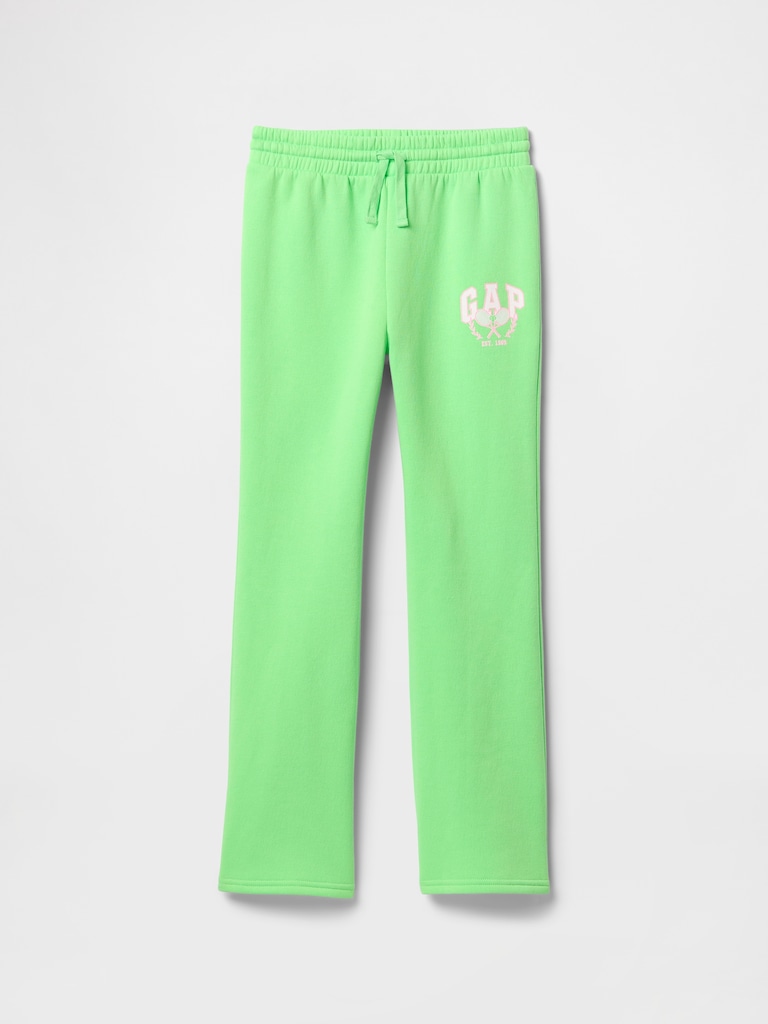 Kids Relaxed Gap Logo Bootcut Sweatpants