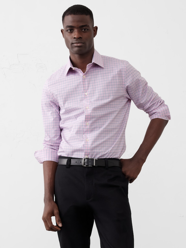 Slim-Fit Untucked Dress Shirt