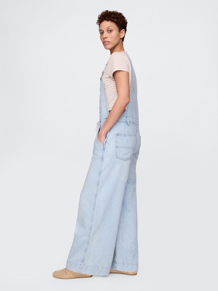 UltraSoft Denim Baggy Overalls