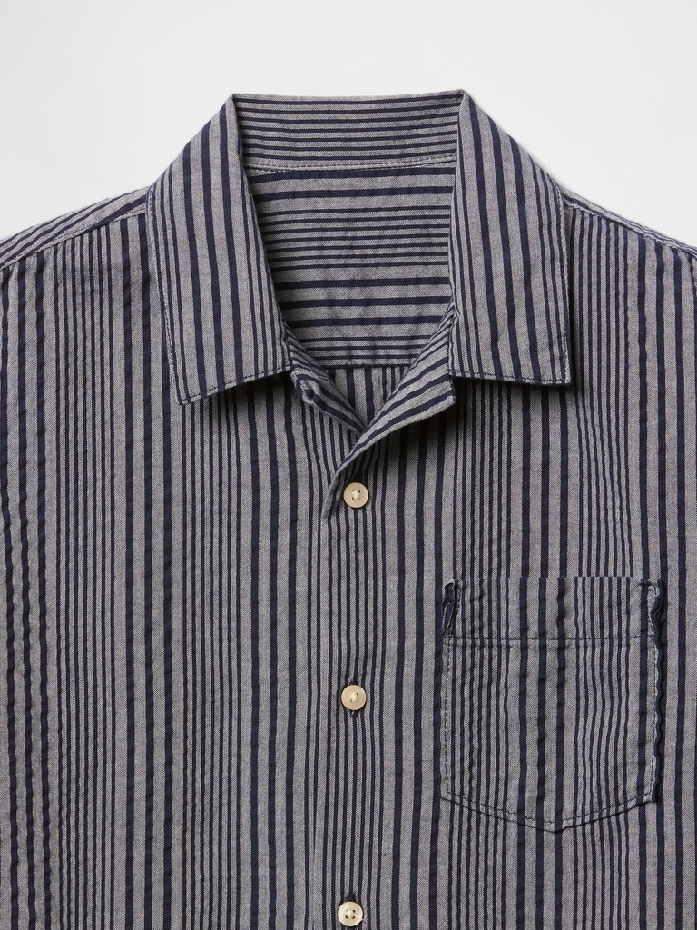 Kids Relaxed Linen-Blend Vacay Shirt