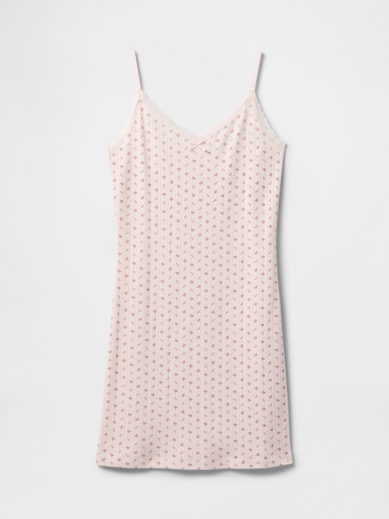 Pointelle PJ Slip Dress