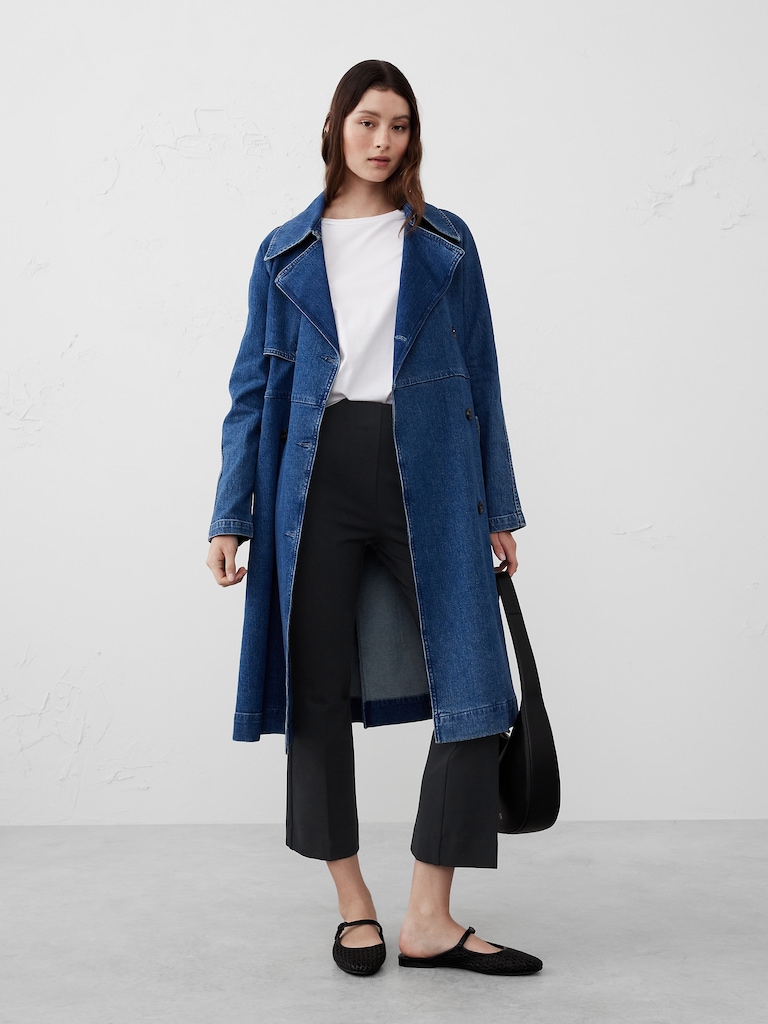 Bootcut Cropped Ponte Pull-On Pant