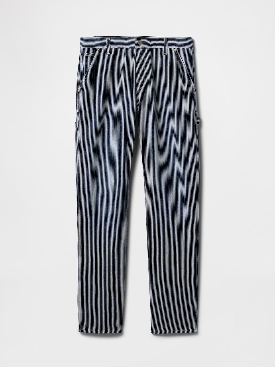 UltraSoft Denim Stripe Straight Carpenter Jeans