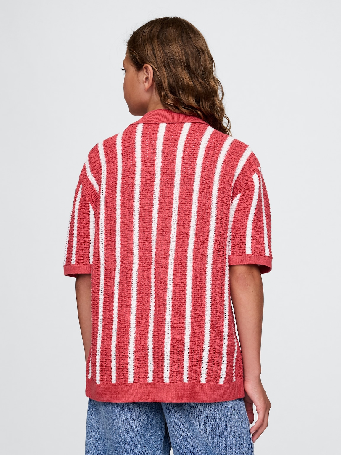 Kids Relaxed Crochet Shirt