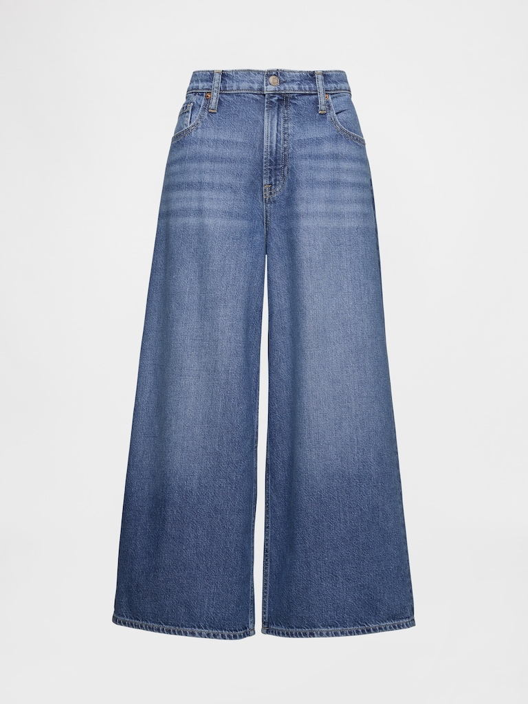 Mid Rise UltraSoft Baggy Crop Jeans