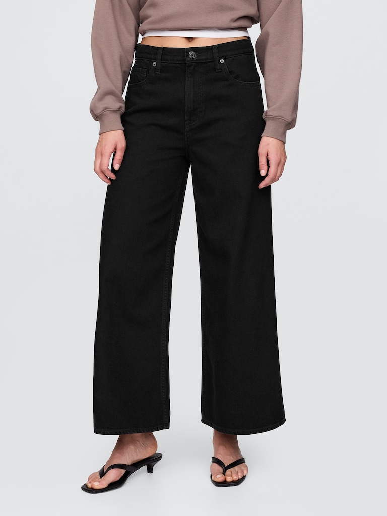 Mid Rise UltraSoft Crop Baggy Jeans