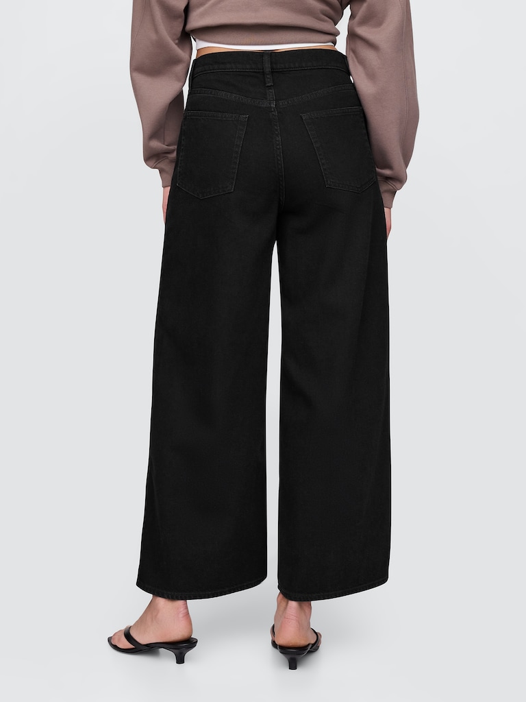 Mid Rise UltraSoft Crop Baggy Jeans