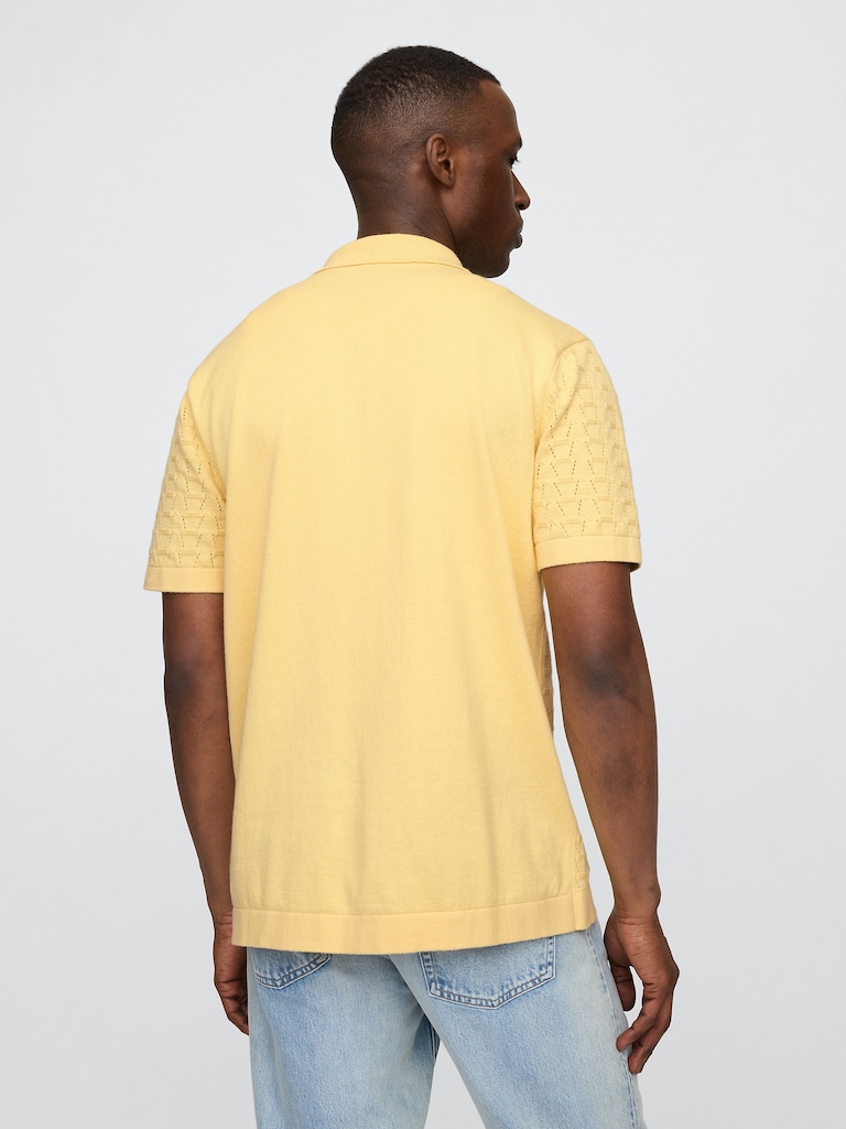 Textured Sweater Vacay Shirt