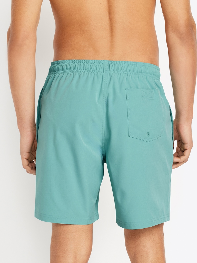 Solid Swim Trunks -- 7-inch inseam