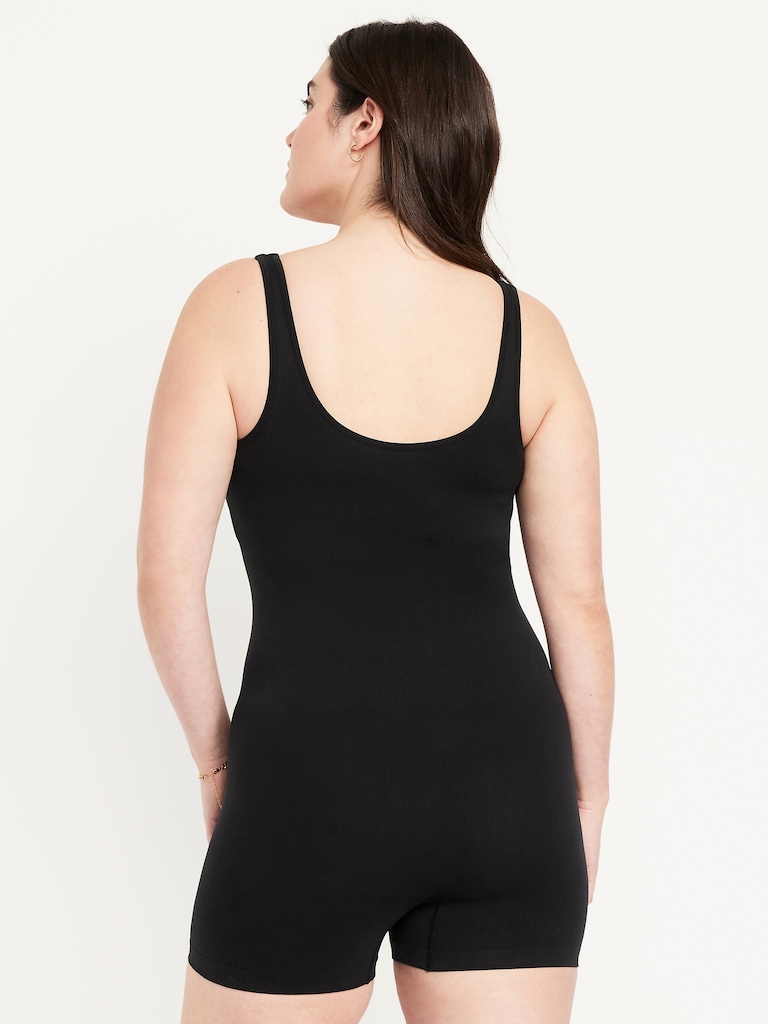 Seamless Ribbed Short Bodysuit