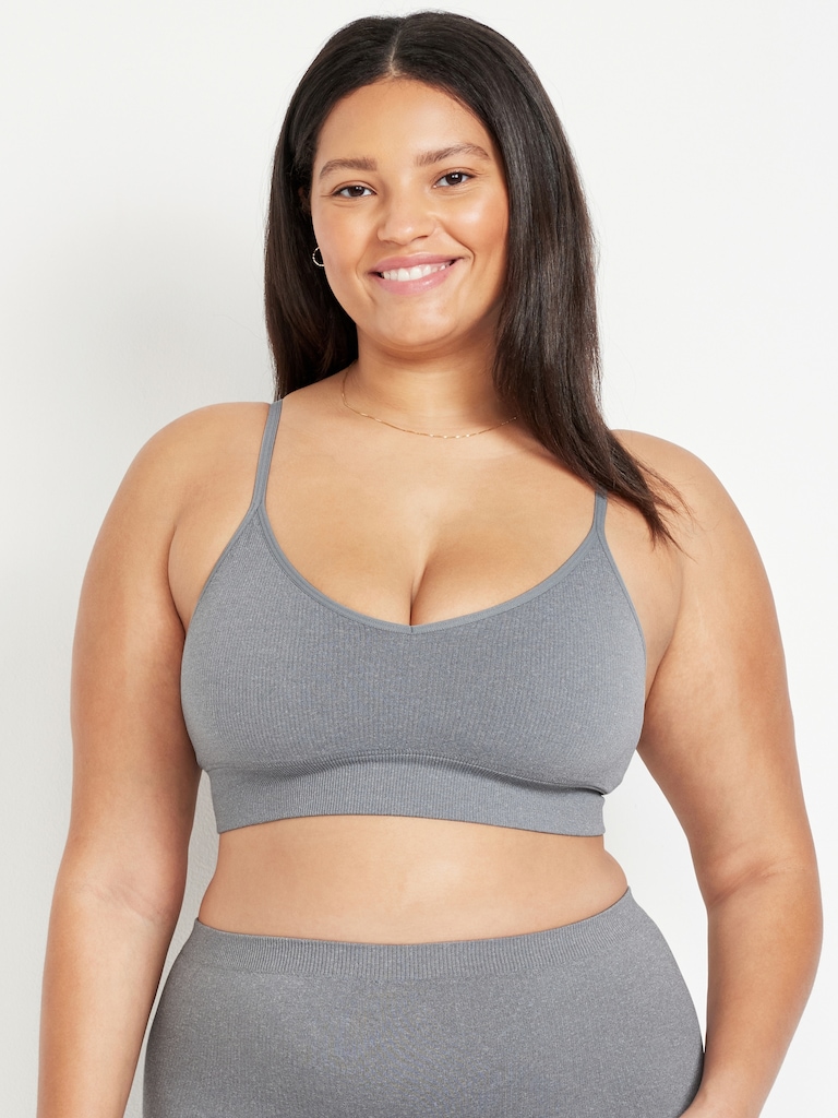 Seamless Ribbed Longline Bra