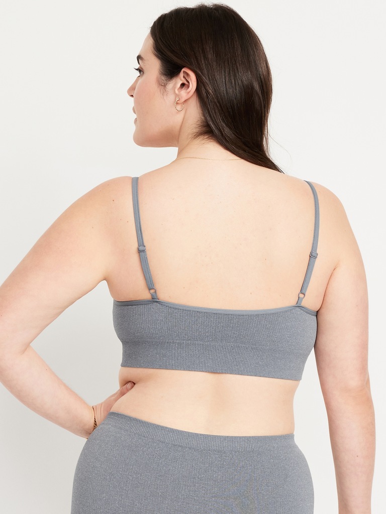 Seamless Ribbed Longline Bra