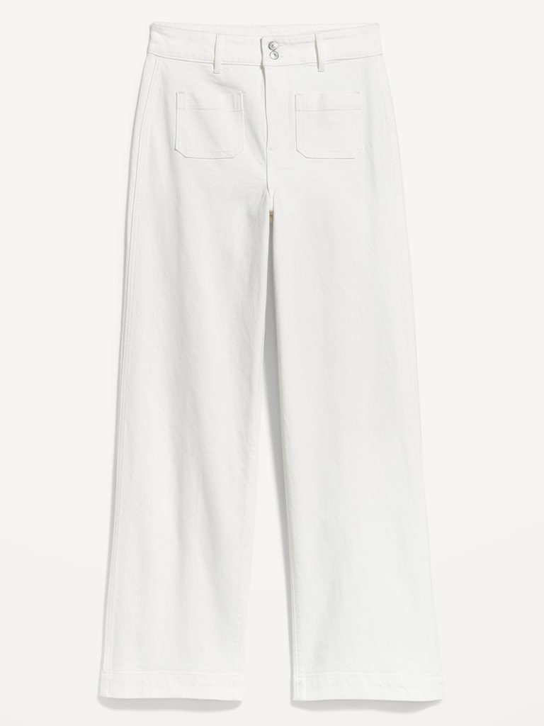 Extra High-Waisted Mariner Wide-Leg Jeans