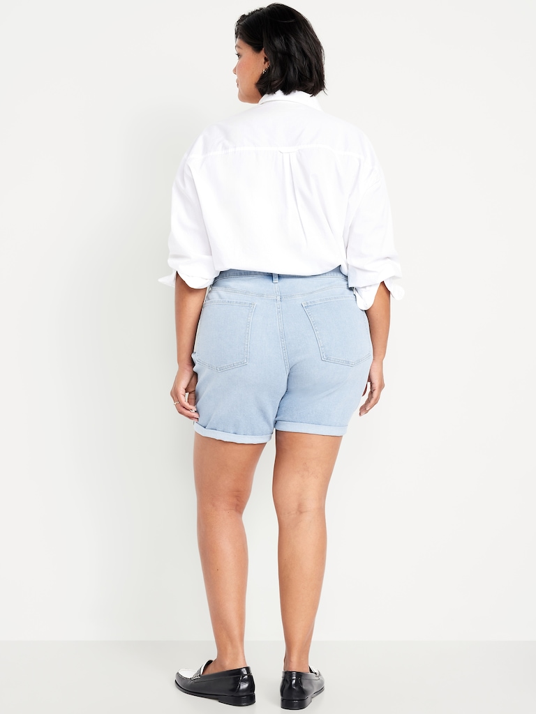 High-Waisted Wow Jean Shorts -- 7-inch inseam