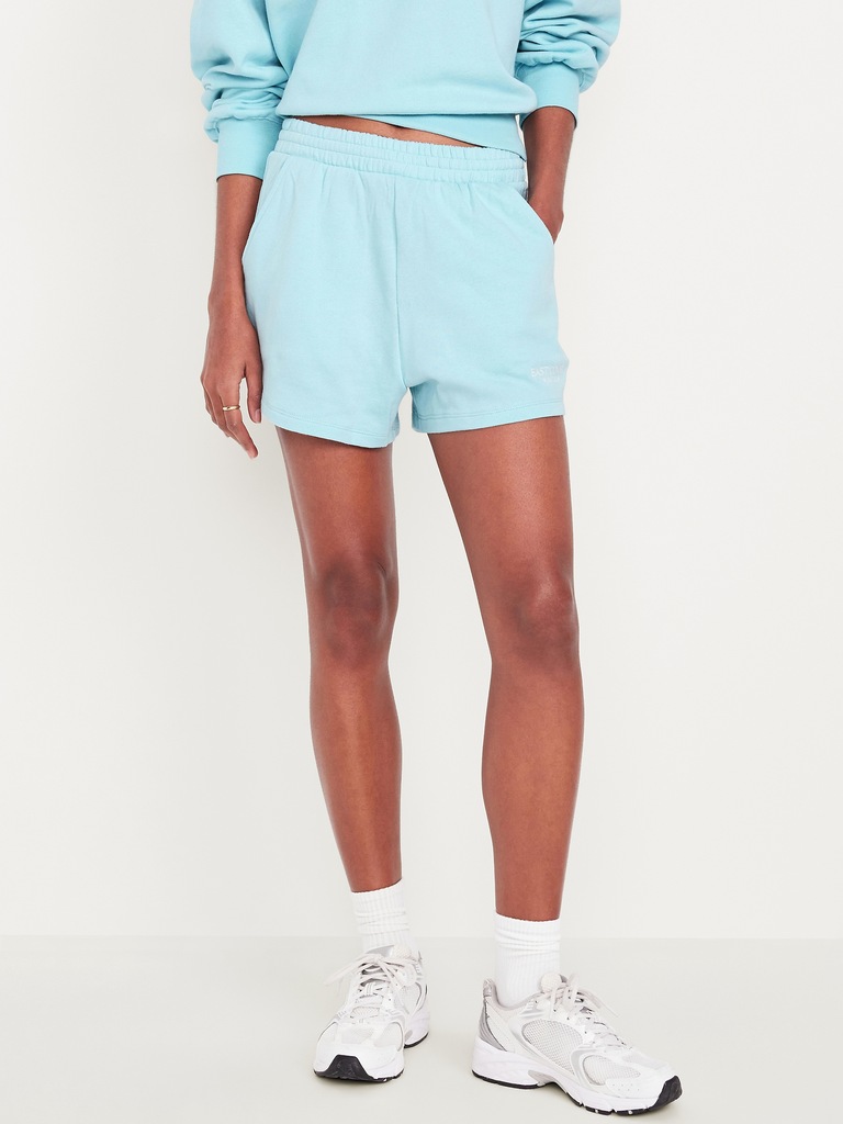 Extra High-Waisted SoComfy Sweat Shorts -- 3-inch inseam