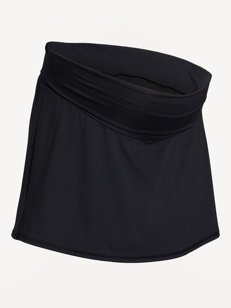Maternity Rollover-Waist StudioSmooth Skort