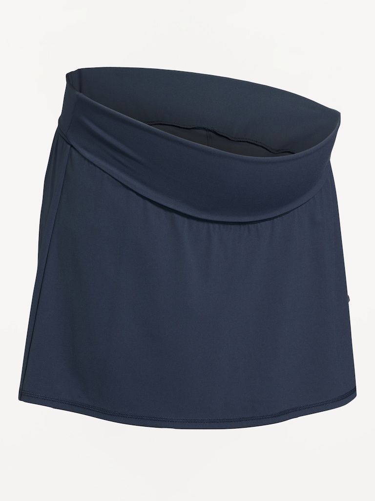 Maternity Rollover-Waist StudioSmooth Skort