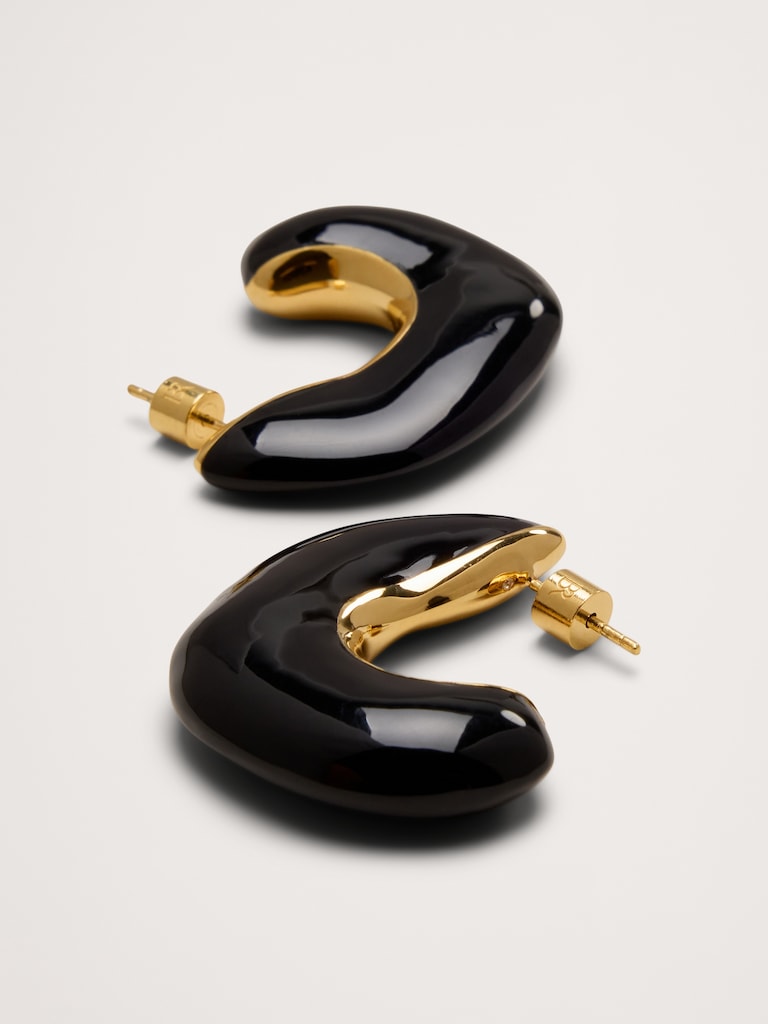 Gold & Black Mix Earrings