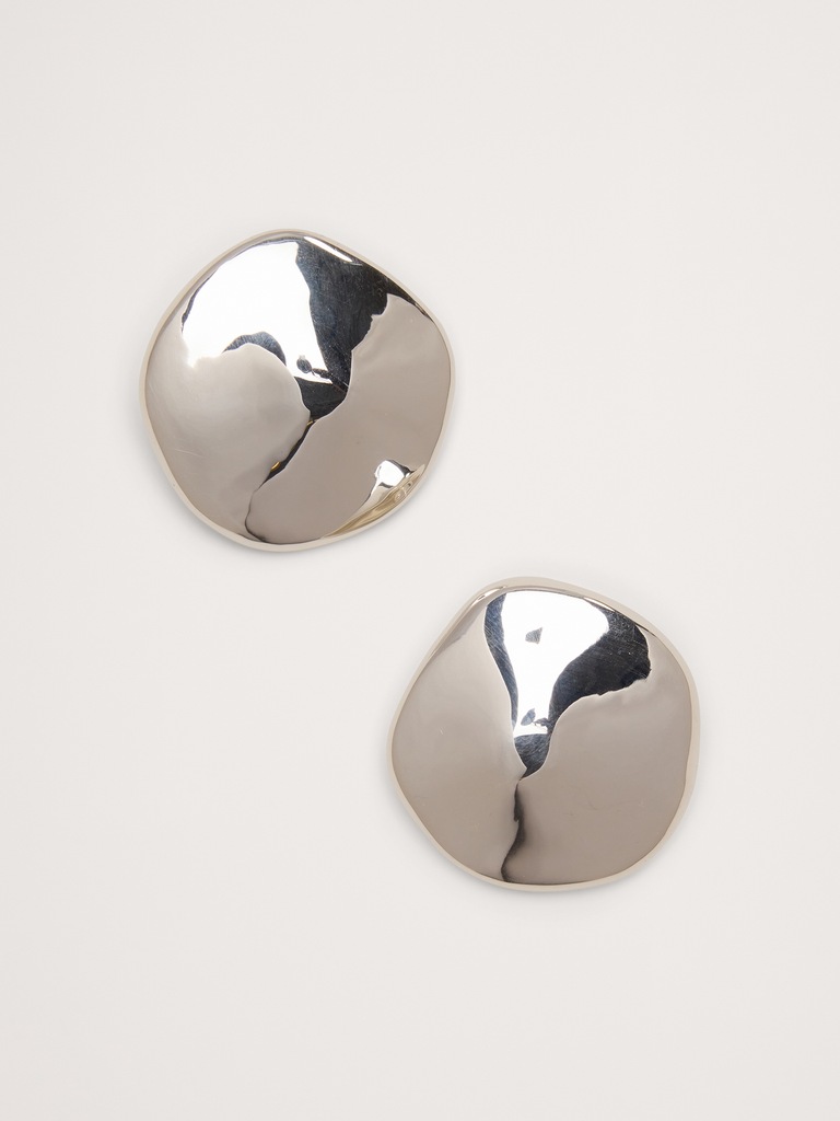 Sculpted Medallion Earrings