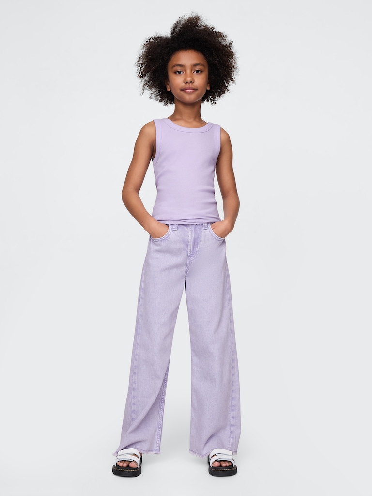 Kids UltraSoft Low Rise Stride Wide-Leg Jeans