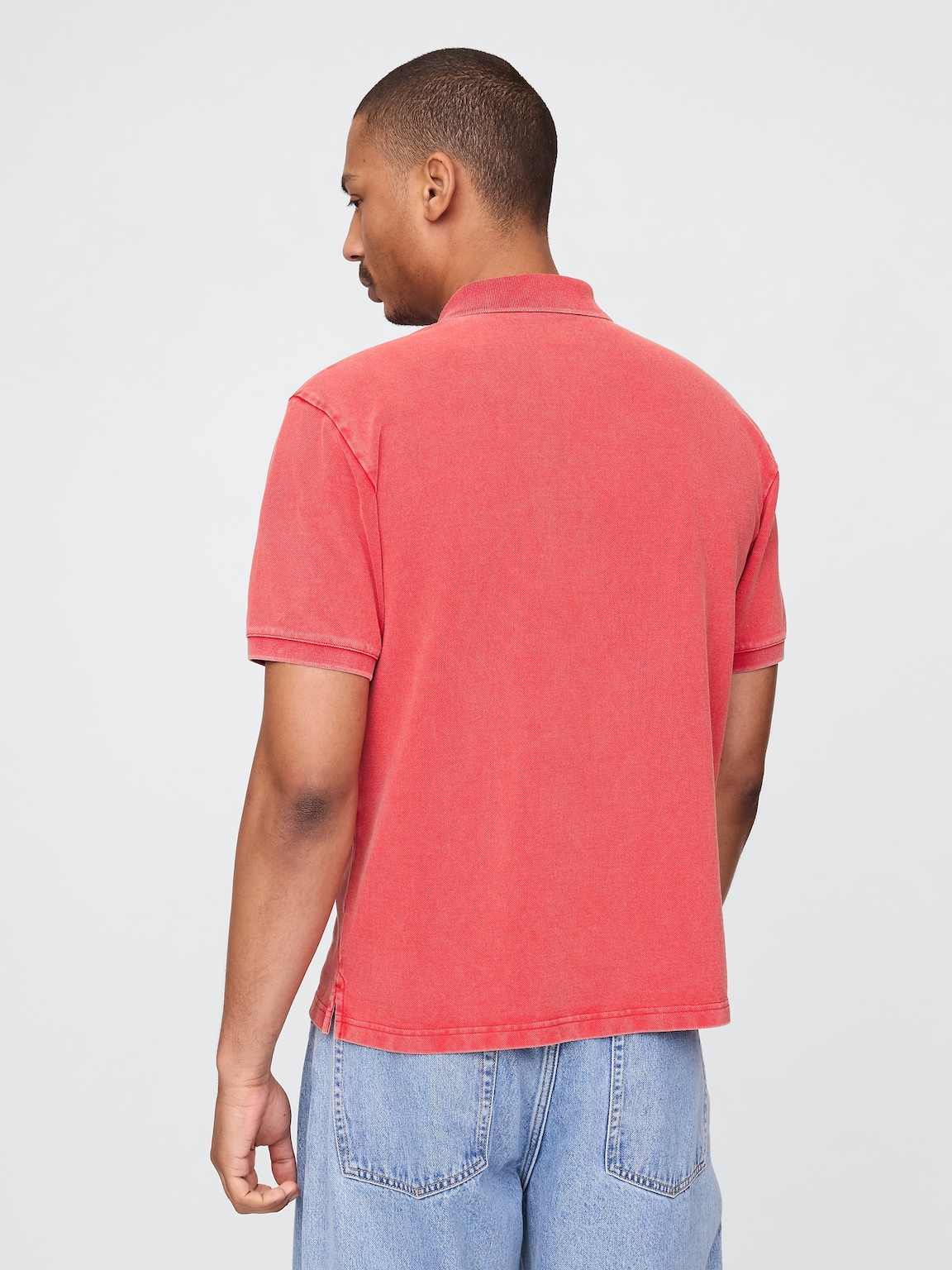 Relaxed Pique Polo Shirt