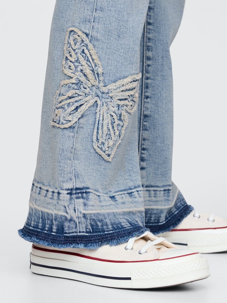 Kids High Rise '70s Flare Jeans