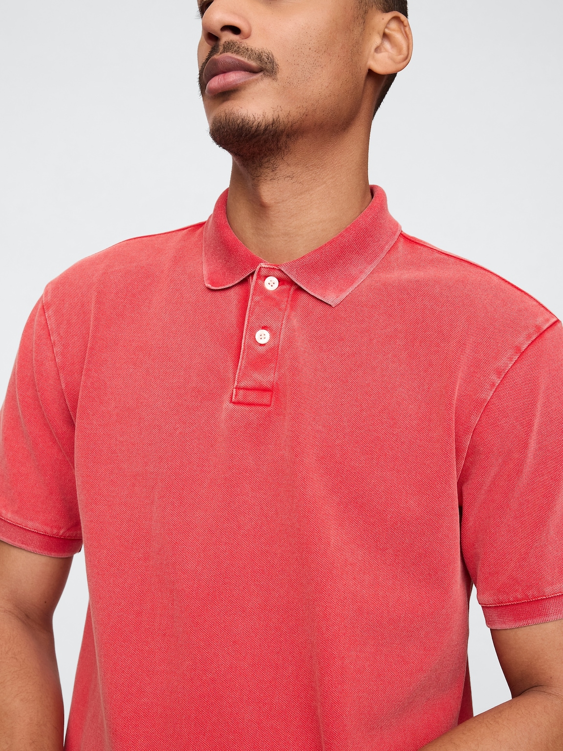 Relaxed Pique Polo Shirt