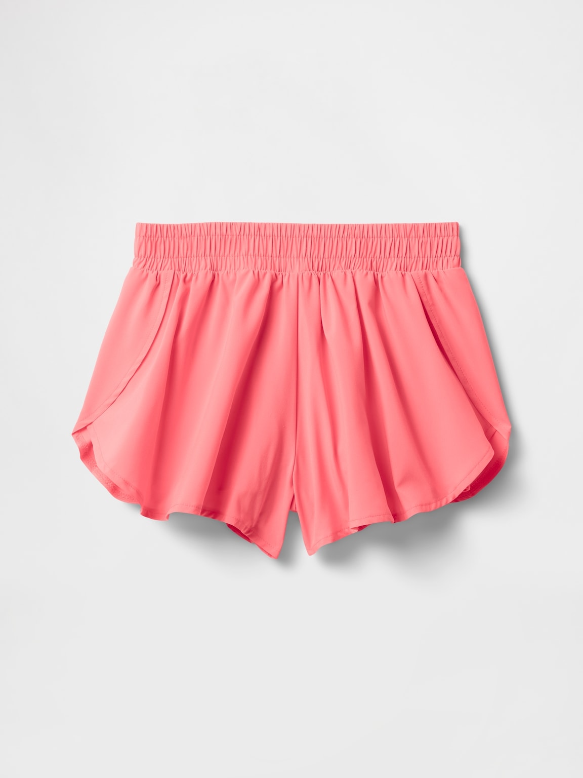 Kids Quick-Dry Butterfly-Hem Run Shorts